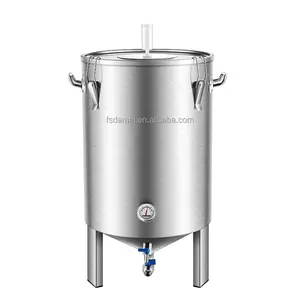 Tanque de fermentação para fermentação caseira, fermentação cônica de aço inoxidável para barril, kit de fermentação de vinho