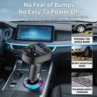 Chargeur de voiture double USB X10 de haute qualité 3.1A avec transmetteur FM Bluetooth 5.0 et appels mains libres, adaptateur de charge rapide PD pour téléphone de voiture