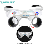 Loupe binoculaire dentaire à grossissement 3,5X/2,5X, loupe chirurgicale, lampe frontale LED, lumière médicale, certifiée CE