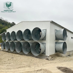 Gallinero Prefabricado Moderno con Estructura de Acero y Ventilación Tipo Túnel, con Cortina Húmeda para Refrigeración de Pollos - Product Image 2