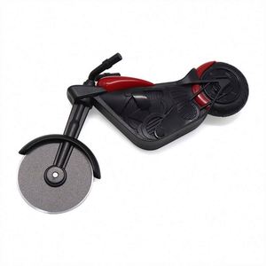 Nouveauté : Coupe-pizza en forme de moto, roulette à pizza en acier inoxydable et couteau pour poêles antiadhésives - Product Image 4