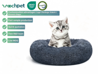 Neues Design Donut-Hundebett Luxuriöses Extra Großes Abnehmbares Waschbares Bezug-Matratzen-Set Großes Rundes Hundesofa
