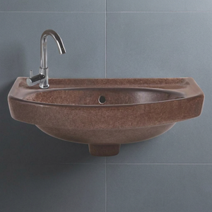 Contemporary Ceramic Wall Hung Wash Basin Sleek Hand Wash Sink for Hotels Villas Offices and Commercial Projects - Product Image 3