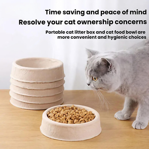 Tazón de Comida para Mascotas Desechable Ecológico a Precio Mayorista, Tazón para Gatos al Aire Libre a Prueba de Fugas, Sólido y sin Necesidad de Lavar para Gatos Vagabundos - Product Image 4