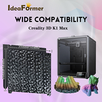 Accessoires pour imprimante 3D IdeaFormer K1 Max, plaque de construction 310*315mm, revêtement PEO/PET, lit chauffant noir, sans base magnétique