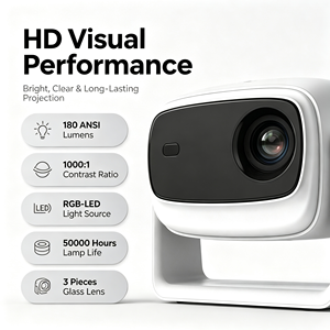 Proyector de Video Inteligente OEM/ODM 180 Ansi Nativo 720P Android 12 con Enfoque Automático, Alineación de Pantalla Keystone, para Cine y Películas - Product Image 5