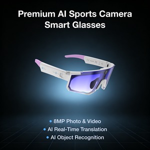 Gafas Inteligentes Deportivas con IA Premium, Transferencia Rápida por Wi-Fi, Cámara de Acción en Primera Persona con EIS de 8MP y Antivibración, Batería de 290 mAh, Traducción IA en Tiempo Real - Product Image 1