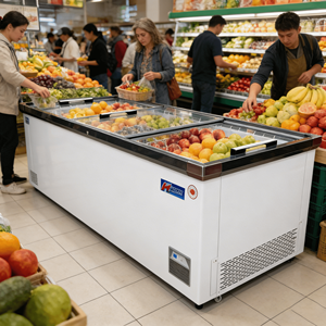 Congélateur coffre combiné pour îlot, congélateur commercial pour supermarché, réfrigérateurs et congélateurs pour îlot, réfrigérateur pour épicerie - Product Image 2