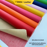 Tissu PVC auto-adhésif avec support tricoté, résistant à l'abrasion, gaufré, pour la réparation de canapés et de chaises de bureau