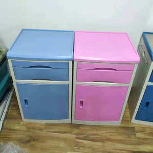 Hospital <b>Table</b> Drawer Style ABS Bedside Cabinet Blue Pink For Bedroom Home Care - Product Image 1