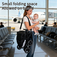 Poussette compacte JXB S900 pour avion, légère et pliable, idéale pour les cabines d'avion