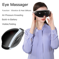 Beliebtes Heizung Luftdruck Vibration Visible Eye Massager mit Bluetooth-Verbindung und Sprach übertragung
