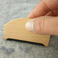 Rasoir anti-bouloches portable en bois pour vêtements et pulls, épilateur manuel en bois pour tissus