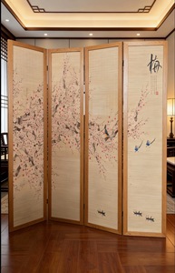 Paravento in Legno Stile Cinese Moderno, Personalizzabile con Logo e Colore, Decorazione Etnica per Sala da Tè - Product Image 5