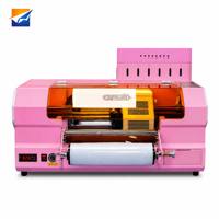 Mesin Pencetak Label 3D Stereo UV-300 UV LED TPU Embossed Presisi Tinggi untuk Stiker Kustom Logo Patch Printer