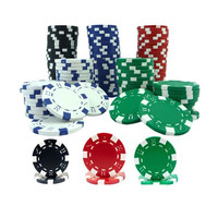 Jeu de 1000 jetons de Poker Texas, en argile polymères, classiques, couleurs multiples, set de jetons de poker