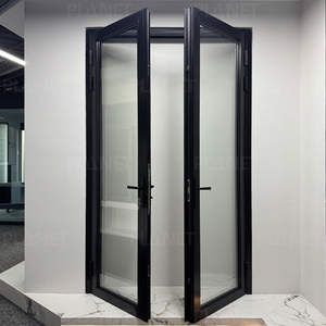 Portes d'entrée en aluminium sur mesure avec isolation thermique, portes françaises à battants en verre, fabrication sur mesure - Product Image 6