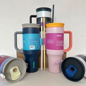 Vaso Térmico de Acero Inoxidable de Doble Pared, Aislado al Vacío, para Oficina, Gran Capacidad, Antiderrames, Portátil, con Asa - Product Image 2