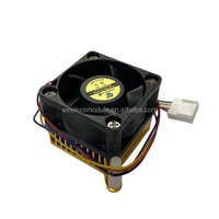 Ventilateur de refroidissement 4P avec dissipateur thermique en aluminium (câble de 6cm) DC 5V 40x40x10mm Roulement à billes à haute efficacité Boîtier d'ordinateur silencieux