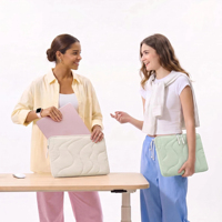Housse matelassée pour ordinateur portable MacBook Air M5 13 15 pouces, étui de protection rembourré souple et léger, vente en gros, logo personnalisé