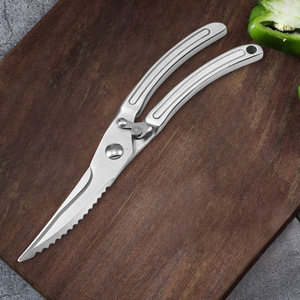 Stainless Steel <b>Kitchen</b> <b>Scissors</b> 8 In Straight Head For Chicken Duck Bone Cutting Home Use - Product Image 2