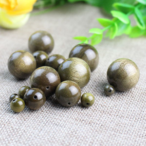 Golden Nanmu Loose <b>Beads</b> Round Natural Stone Scattered <b>Beads</b> For DIY Buddhist Prayer <b>Bracelet</b> Accessories China Origin - Product Image 3