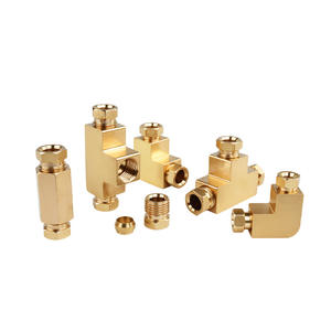 ข้อต่อท่อน้ำมันทองเหลือง 4 6 8 มม. ข้อต่อทีแบบข้อศอกพร้อมเกลียว สำหรับอุปกรณ์ระบบหล่อลื่นอุตสาหกรรม - Product Image 1