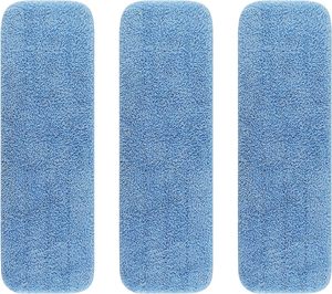 Dual-Use Microfiber <b>Flat</b> <b>Mop</b> Head Wet/Dry Magic Lazy <b>Mop</b> Pads Aluminum Plastic Handle Super Water Absorption Durable 70-80% - Product Image 1
