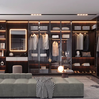 Armoire portable moderne Lesso Home, armoire de rangement pour vêtements, armoire avec porte coulissante, meubles de chambre à coucher, armoire pour usage domestique