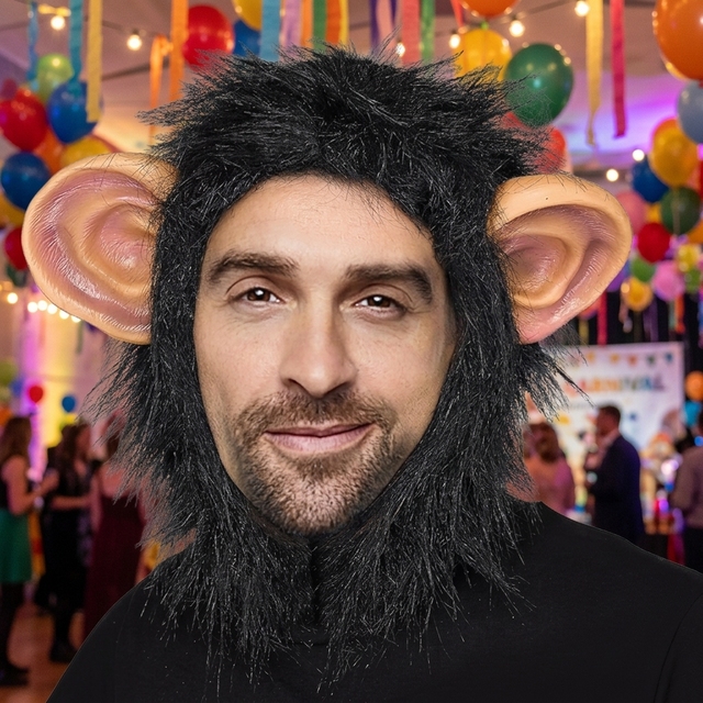 Wholesale Monkey Headgear Fancy Dressing up Animal Cosplay Halloween Latex Party Mask Anime Funny Costume Props for Adult