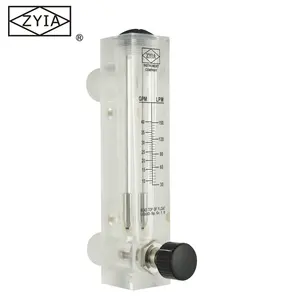 Manufacturer LZM Series Panel Mounted 5PGM Acrylic Flow Meter Flowmeter Adjustable Liquid For Water Treatment RO System