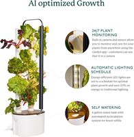 Kit d'hydroponie Gardyn Studio, jardin vertical intelligent d'intérieur, planteur avec éclairage LED, 16 herbes et légumes d'intérieur non OGM pour la maison