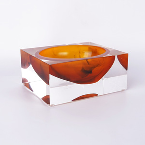 Vase de bureau en acrylique, décoration de table rectangulaire éclairée, pour fournitures de bureau, cadeau - Product Image 4