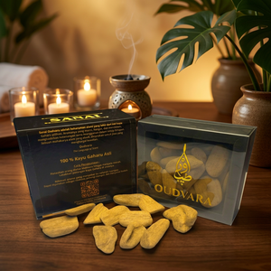 Oudvara Sanai Al-Namir Super Grade Agarwood 100g, un madera de oud de grado superior, de aroma distinguido y cálido, valorada para rituales de incienso. - Product Image 1