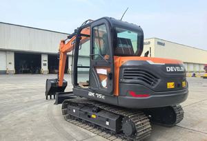 รถขุดตีนตะขาบ DOOSAN DX75E มือสองจากเกาหลี น้ำหนัก 7.5 ตัน เครื่องยนต์เดิมจากโรงงาน ชั่วโมงการทำงานต่ำ รถขุดไฮดรอลิกขนาดเล็ก สำหรับงาน Fa - Product Image 6