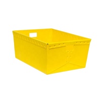 Boîte de rangement en plastique corrugué recyclable Seastar Black PP carrée, personnalisable, faite à la main, avec impression UV/sérigraphie, 2-8 mm