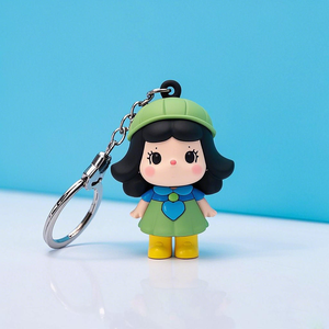 Usine nouvelle mode Anime porte-clés 3D Carton en plastique PVC souple Figurine personnalisée porte-clés - Product Image 6