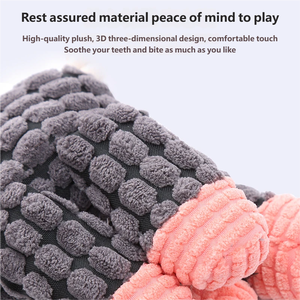 Jouet à mâcher en peluche pour chien <span class=keywords><strong>de</strong></span> haute qualité, résistant aux morsures, interactif, nettoyage des dents molaires, non toxique - Product Image 3