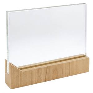 Vetro 150X220X15 mm con Supporto in Legno per Presentazione Prodotti - Product Image 1
