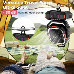 Portable Phone-controlled 40000 <b>Large</b> Battery Fan with Light and Timing Is Suitable for Outdoor Camping - Product Image 4