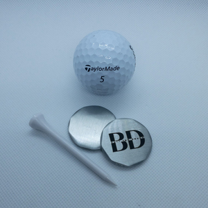 Offre Spéciale – Marqueur de balle de golf en cuivre forgé à la main, style vieilli, en laiton argenté - Product Image 4
