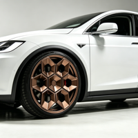 Jantes en aluminium forgé JWYC, design hexagonal, compatibles avec Tesla Model X S 3 Y Cybertruck Performance Plaid