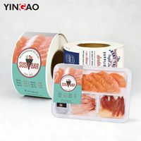 Etiquetas de Vinilo Personalizadas Resistentes a Bajas Temperaturas para Empaques de Alimentos Congelados, Etiquetas Impermeables para Cadena de Frío, Etiqueta Personalizada Yingao