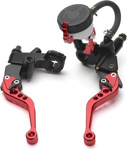 Ensemble <span class=keywords><strong>de</strong></span> leviers <span class=keywords><strong>de</strong></span> pompe <span class=keywords><strong>de</strong></span> <span class=keywords><strong>frein</strong></span> universels CNC pour commandes <span class=keywords><strong>de</strong></span> moto, ajustement parfait pour Yamaha pour Honda pour <span class=keywords><strong>Harley</strong></span> Kawasaki Suzuki - Product Image 1