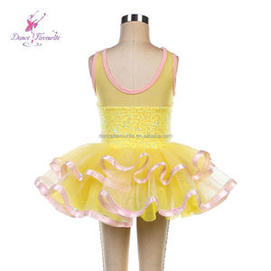 <span class=keywords><strong>Tutù</strong></span> da balletto <span class=keywords><strong>giallo</strong></span> con corpetto di paillettes C26043, abbigliamento da danza per bambini, <span class=keywords><strong>tutù</strong></span> da balletto per spettacoli teatrali - Product Image 2