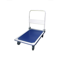 Alta capacidad 250kg Cargo Push Cart Hand Trolley Plataforma de acero Hand Truck