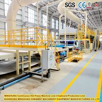 Presse à chaud continue (4/8 pieds) neuve et d'occasion pour usine de fabrication de panneaux MDF, OSB et panneaux de particules, capacité de 100 000 à 400 000 m³
