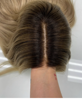 Extensiones de Cabello Humano al por Mayor, Nudos Decolorados de Alta Calidad, Rubio Ceniza, Aspecto Natural, Forro de Seda HD Transparente, Fácil de Usar para Principiantes