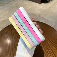 Coque de téléphone portable en silicone liquide confortable et respectueuse de la peau, couleur unie, adaptée à l'iPhone 17 Pro Max