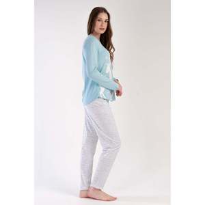 Conjunto de Pijama de Manga Larga con Cuello Redondo Ovalado para Mujer - Product Image 2